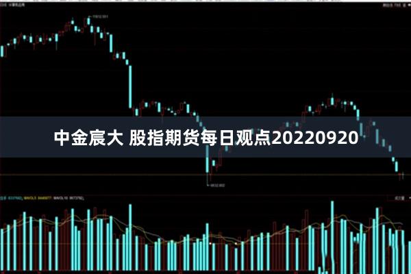 中金宸大 股指期货每日观点20220920