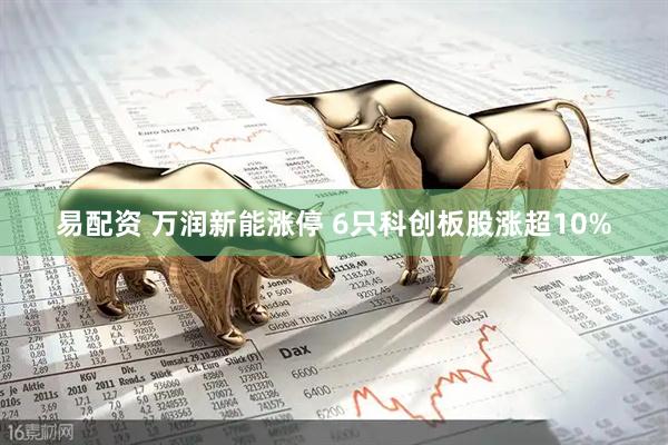 易配资 万润新能涨停 6只科创板股涨超10%